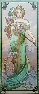 Lente, Alfons Mucha, 1900