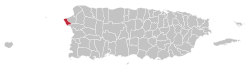 Localização de Rincón em Porto Rico