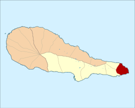 Location of Piedade in the municipality of Lajes do Pico within Pico Island