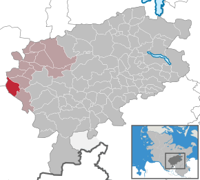 Poziția Mönkloh pe harta districtului Segeberg