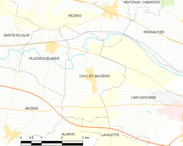 Caux-et-Sauzens - Localizazion