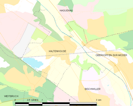 Mapa obce Kaltenhouse