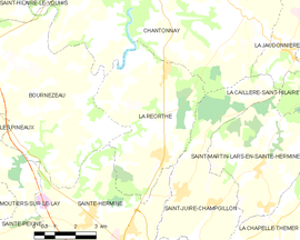 Mapa obce La Réorthe