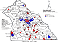 Map of York County Pennsylvania With Municipal and Township Labels.png