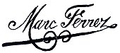 signature de Marc Ferrez (photographe)