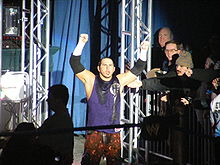 Hardy making his entrance at a SmackDown live event in 2009 Matt Hardy making his way to the ring.jpg