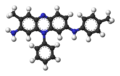 ball-and-stick model of mauveine A