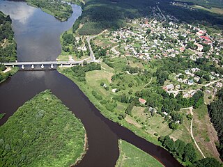 Confluence the Nemunas and the Merkys