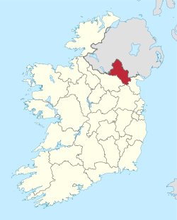 Kreivikunnan sijainti Irlannissa