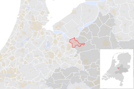Locatie van de gemeente Nijkerk (gemeentegrenzen CBS 2016)