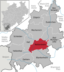 Läget för Nettersheim i Kreis Euskirchen