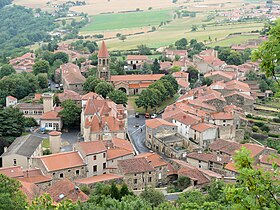 Nonette vu du site de l'ancien château