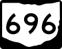 State Route 696 marker