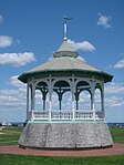 Musikpaviljong i Ocean Park i Oak Bluffs i Martha's Vineyard, Massachusetts, USA