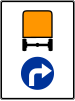 C-17 "prescribed direction of travel for vehicles with dangerous goods"