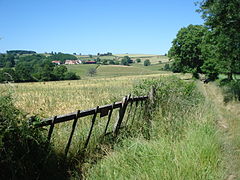 Paysage au sud d'Issy-l'Évêque.