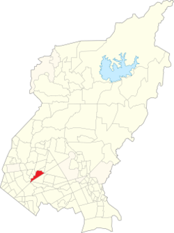 Map of Quezon City showing Santa Cruz