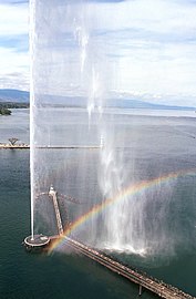 Водоскок на језеру