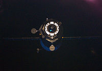 «Прогресс М-08М» перед стыковкой с МКС