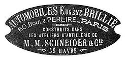 Publicité Eugène Brillié de 1907.