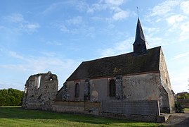 L'église, façade nord.