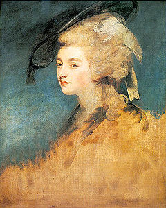 Georgiana Spencer, duchesse de Devonshire par Joshua Reynolds, vers 1780-1781.