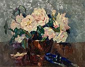 c. 1915, Fleurs dans un vase, huile sur panneau, 43 x 56 cm, collection privée