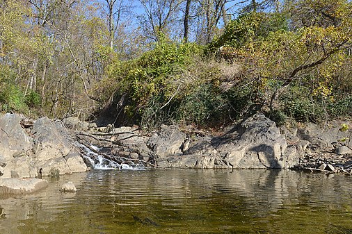 Rock Run at its confluence with the Potomac River