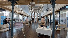 Interior of the hospital chapel serving as a visitor centre Royal Victoria Chapel Exhibition.jpg