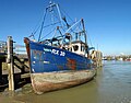 Fishing boat with the RX designation signifying Rye Harbour.