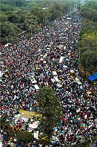 2013 Shahbag protests demanding the death penalty for the war criminals of the 1971 Bangladesh Liberation War Sahbag.jpg