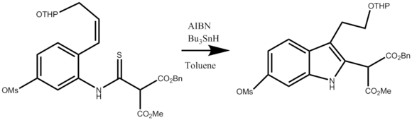 Sample Fukuyama Indole Reaction Step in the Synthesis of Vinblastine