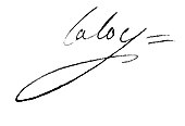signature de Jean-Nicolas Laloy