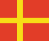 Vlajka Skåne (zaniklá švédská provincie)