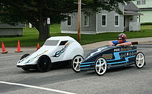 Finish Line on Soapbox Cars At The Finish Line Of A Race