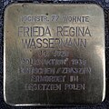 Stolperstein Bochum Hochstraße 81 Frieda Regina Wassermann