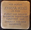 Stolperstein Neustr 35 Dinslaken Moses Johanna