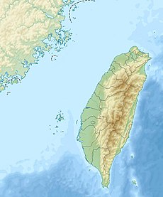 Map showing the location of 金門峒斷崖