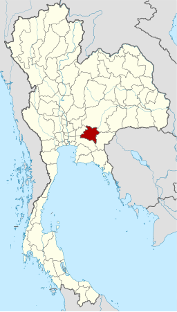 Plasseringa av Prachinburi i Thailand