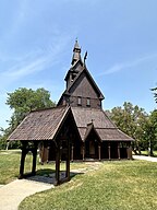 The Hopperstad Stave Church Replica is a replica of a Norwegian stave church.