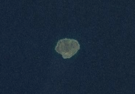 Image satellite de Twin Cairns Island.