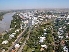 Vista da cidade de Upington