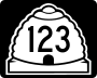 State Route 123 marker