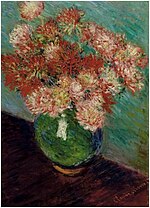 "Vase de chrysanthèmes" (1882-1885) de Claude Monet (W 947)