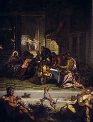 La Última Cena, copy of Tintoretto by Diego Velázquez (1629?)