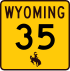 Wyoming Highway 35 signo