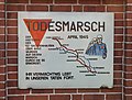 Todesmarsch-Gedenktafel in Wallitz bei Rheinsberg