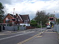 The level crossing next to Watford North