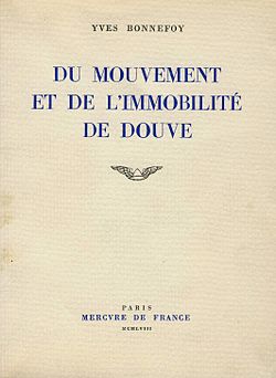 Image illustrative de l’article Du mouvement et de l'immobilité de Douve