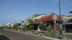 Jenderal Sudirman Street in Toboali, February 2022.